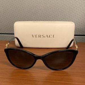 Versace Women’s Polarized Cat-Eye Sunglasses